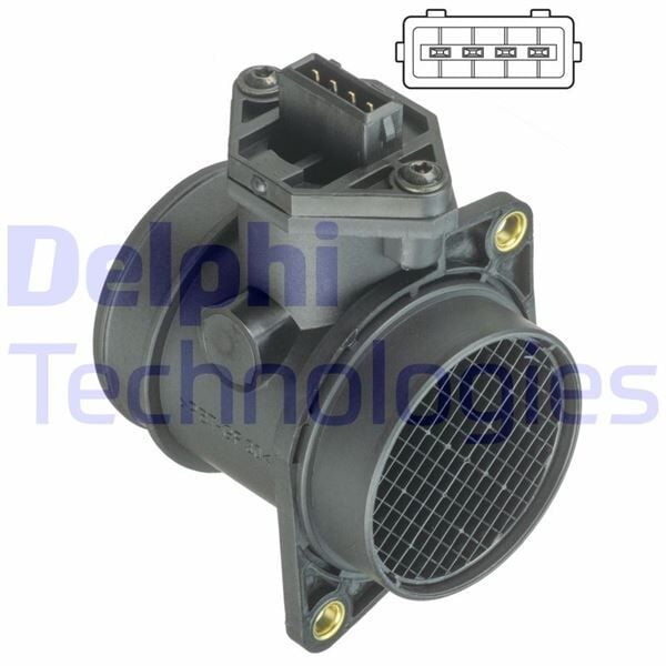 MAF SENSÖRÜ AUDI A3-A4-A6-SEAT ALHAMBRA-SKODA OCTAVIA-VW BORA-GOLF-PASSAT-SHARAN | OEM:037906461C-037906461CX