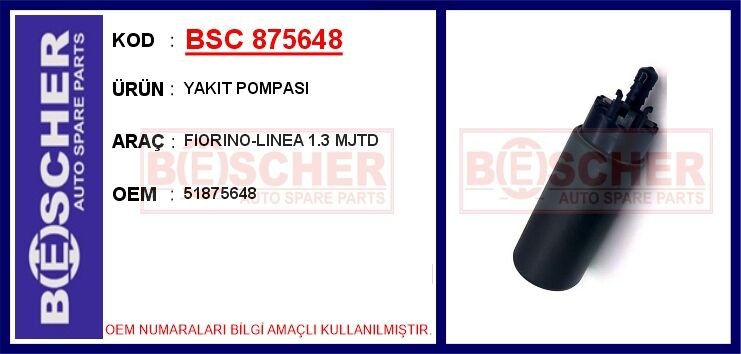 YAKIT POMPASI FIORINO-LINEA 1.3 MJTD | OEM:51875648