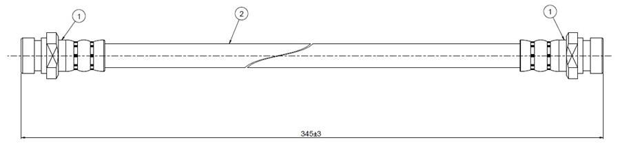 FREN HORTUMU ön Acty TN550 78-88 | OEM:46430SA2003