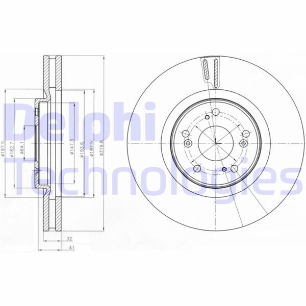 FREN DİSKİ ÇİFTLİ PAKET . DELİKLİ ÖN HONDA ACCORD 06/2008 > | OEM:45251TL0G50-45251TL0G51