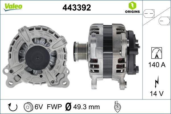 ALTERNATÖR VW GROUP | OEM:F000BL08J1-F000BL08J2-04E903024Q