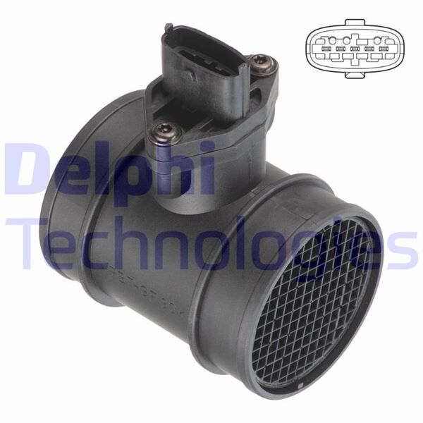 HAVA KÜTLE ÖLÇER MAF SENSÖRÜ ALFA ROMEO 146-147-156-166 1.6 16V 1.9JTD 2.0 16V FIAT DOBLO 01> BRAV O 98>01 1.9 JTD 2.0 16V CHRSYLER VOYAGER IV 2.5 CRDI 2.8CRDI | OEM:5293155AB-46447503-71724092