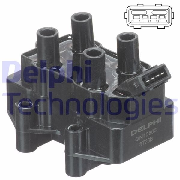 ATEŞLEME BOBİNİ P306 93-01 P106 91-01 1.0-1.1-1.4 1.6 P205-P405-AX-ZX-ROVER 420 95-00 820 TU3M-TU1M-TU5J-TU9M | OEM:-5970.49-96062288-NEC100710