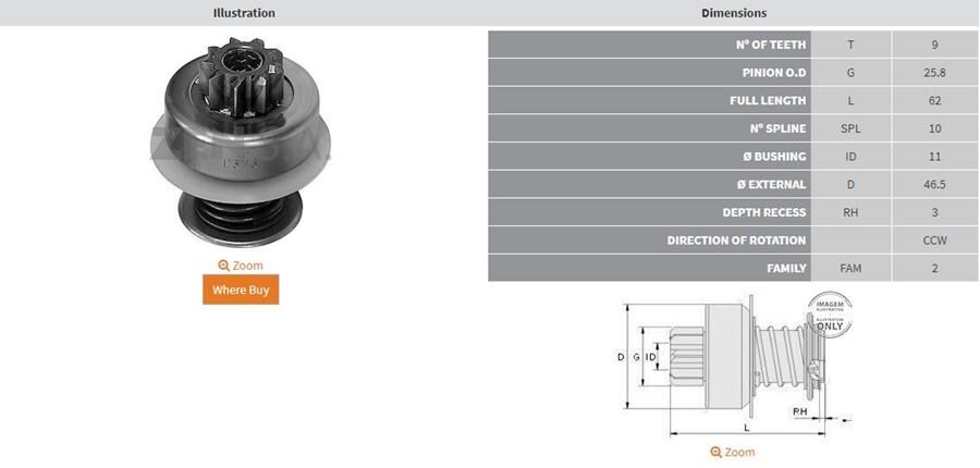 9 DIS VW GOLF-JETTA DIZEL CCW | OEM:UMD-5494-1006209424