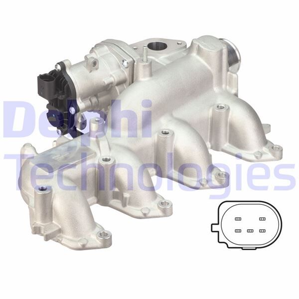 EGR VALFI MANIFOLDLU KOMPLE CONNECT 1.8TDCI 110PS 02>13 S MAX GALAXY 1.8TDCI 110PS 06 -> | OEM:4M5Q9424CD-1563296-555306