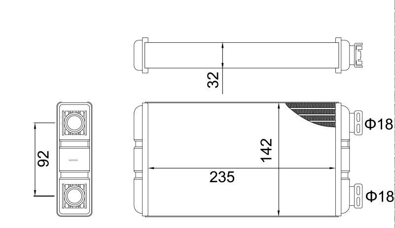 KALORİFER RADYATÖRÜ-BRAZİNG MASTER II 2.5 DCI | OEM:7701207992-4415542-93181454