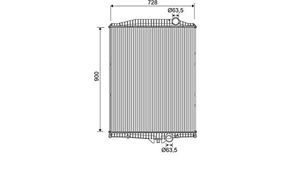 RADYATÖR ÇERÇEVESİZ VT FM9-12 | OEM:1665249-22235310 -85000326