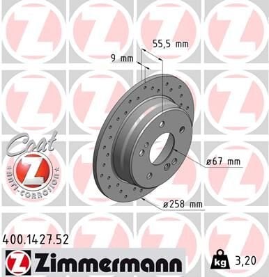 FREN DISKI ARKA MERCEDES W201 W202 W124 C124 | OEM:A2014231212