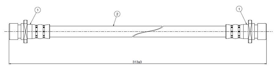 FREN HORTUMU arka Jazz AA 83-86 | OEM:46430SA7024