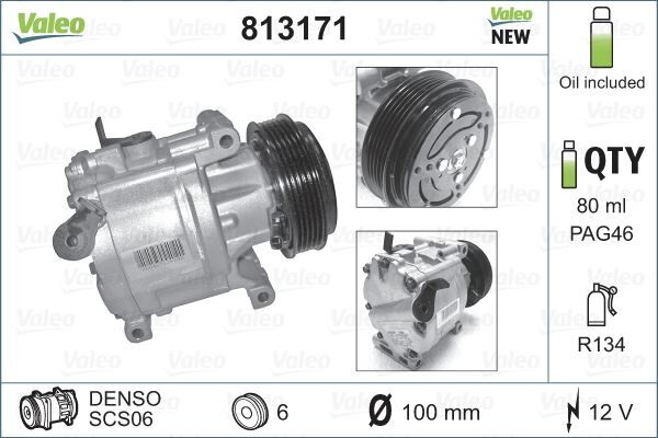 KOMPRESÖR FIAT IDEA BRAVO PANDA PUNTO | OEM:51747318-46782669