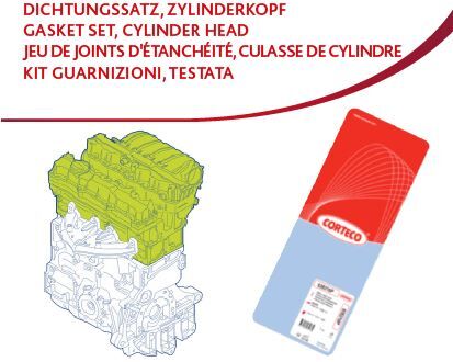 CONTA SETİ. SİLİNDİR KAFASI KITGK CH VAG CDTC KIT Gasket Set. cylinder head