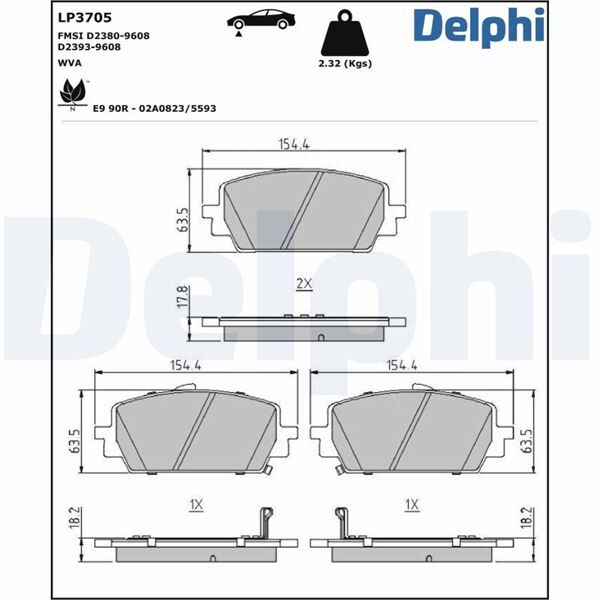 Ön FREN BALATASI HYUNDAI-KIAHYUNDAI Santa Fe-KIA Sorento | OEM:58101P2A70-58101P2A80