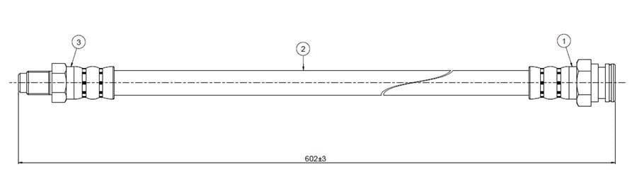 ÖN FREN HORTUMU ALFA ROMEO 166 1998-2007 | OEM:60651553