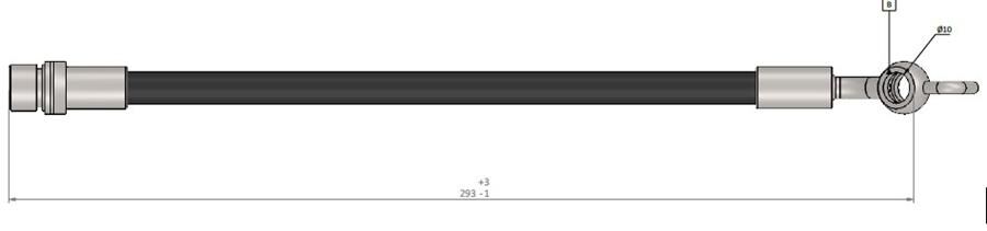 FREN HORTUMU arka Avensıs T25 03-08 | OEM:9008094178-9094702E85