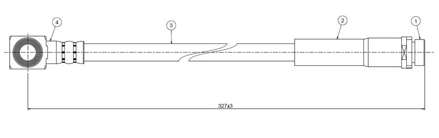 FREN HORTUMU arka Mondeo Station Model 93- | OEM:6922621