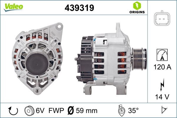 ALTERNATÖR 120A MGN-LGN 97-01 -SCENIC I 99-03 1.9 DCI-DTI | OEM:8200064685-7711134754