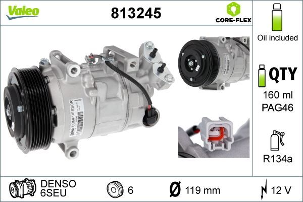 KOMPRESÖR - RENAULT MEGANE III - SCENİC III - GRAND SCENİC 1.9DCİ 2.0İ 09> 11/08> | OEM:8200956574-7711497391