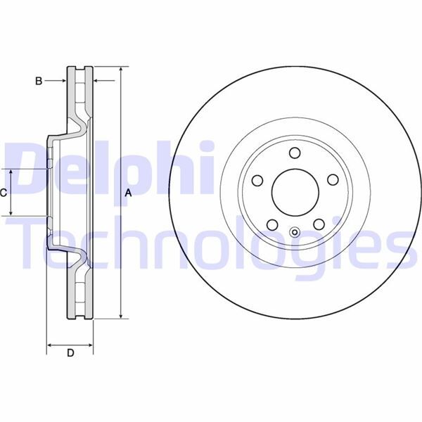 FREN DİSKİ TEKLİ PAKET - BOYALI. DELİKLİ ÖN AUDI A6 01/2012 > | OEM:4G0615301C