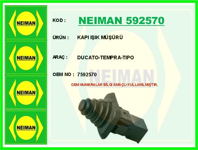 KAPI IŞIK MÜŞÜRÜ DUCATO-TEMPRA-TIPO | OEM:7592570