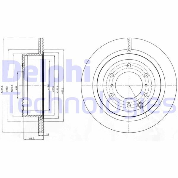 FREN DİSKİ ÇİFTLİ PAKET . DELİKLİ ARKA MITSUBISHI SHOGUN 09/2006 > | OEM:4615A037