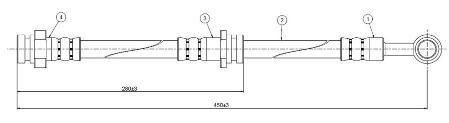 FREN HORTUMU ön Swift SA310-413 84-92 | OEM:5154082050