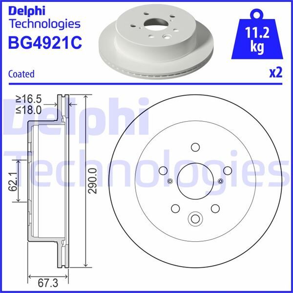 FREN DİSKİ ÇİFTLİ PAKET - BOYALI. DELİKLİ ARKA LEXUS IS200T. IS250. IS300H 04/2013 > | OEM:4243153020