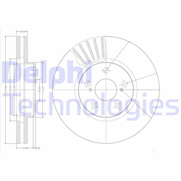 FREN DİSKİ ÇİFTLİ PAKET . DELİKLİ ÖN TOYOTA AVENSIS. CELICA 04/1994 > 07/2001 | OEM:4351220590-4351220600-4351220640