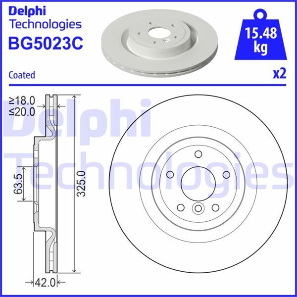 FREN DİSKİ ÇİFTLİ PAKET - BOYALI. DELİKLİ ARKA JAGUAR XE. XF. XF SPORTBRAKE 03/2015 > | OEM:T4N1744