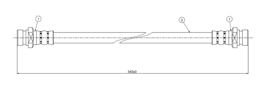 FREN HORTUMU arka Almera 1.6 i 16V 95-. | OEM:4621401A19