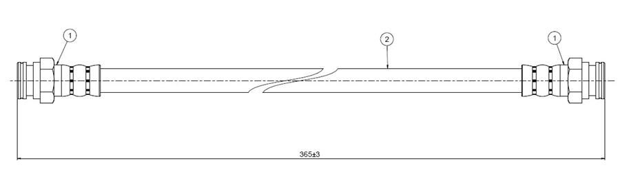FREN HORTUMU arka Fuego 80-85 | OEM:7700674508-7701349338-7704001931