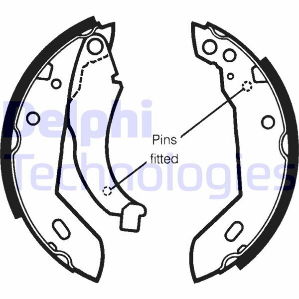 ARKA PABUÇ BALATA R9-R11-CLIO I-P205 I/II-P309 I/II | OEM:4241.25-7701202899-7701204216