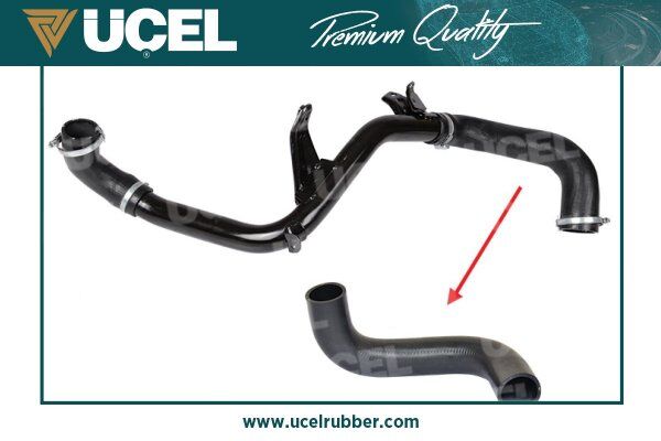 TURBO INTERCOLL HORTUMU FORD FOCUS 04> METAL BORU HARIC BUYUK HORTUM VOLVO C30 06>12 S40 II 06>12 V50 05>12 1.6D D4164T BUYUK HORTUM | OEM:6M51 6C646 GC