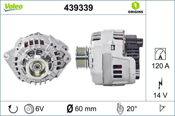 ALTERNATÖR 14V 120A DUCATO-BOXER-JUMPER 2.8 JTD-HDI | OEM:5702.C0-5702.C1-5705.AF-5705.EV
