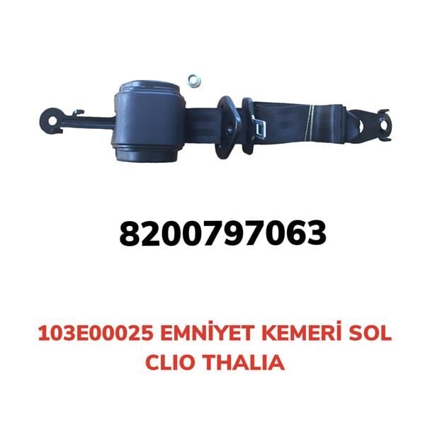 EMNİYET KEMERİ OTOMATİK SOL CLIO-THALIA | OEM:103E00025-8200797063