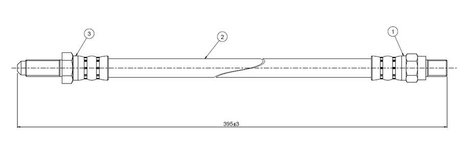 FREN HORTUMU ön 88-109 2.3 LR88 OL-LR109 OL Hardtop 63-86 | OEM:RTC3386