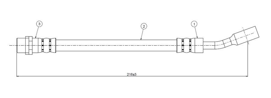 FREN HORTUMU arka Zafira 99- | OEM:90498331