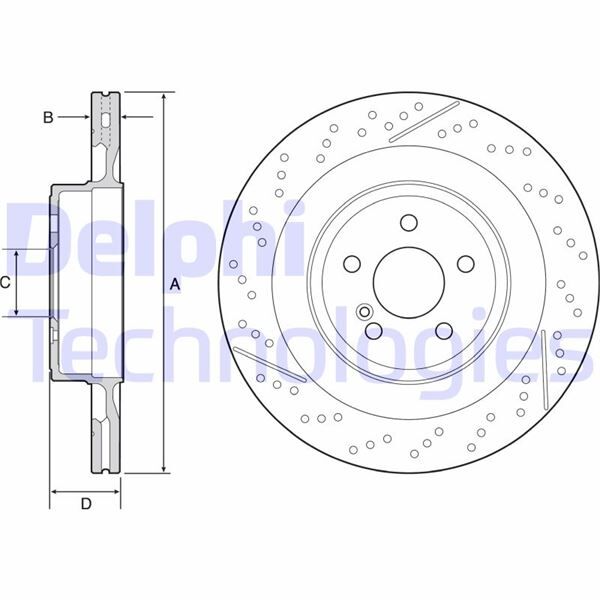 FREN DISKI ARKA MERCEDES C204 C218 X218 W212 S212 | OEM:A2124230412