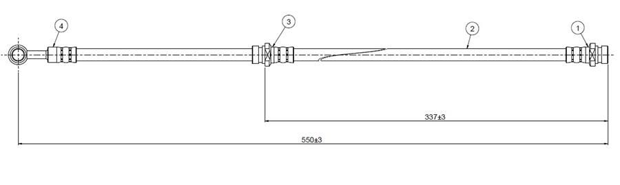 FREN HORTUMU ön Sunny B11 82-91 | OEM:4621004A10