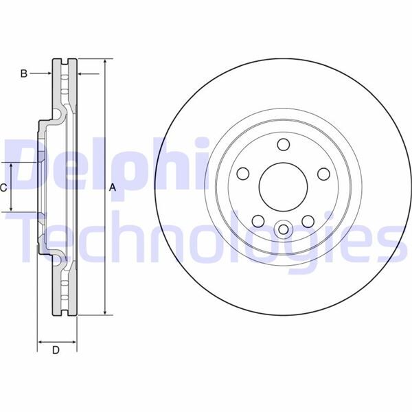 FREN DISKI ON RANGE ROVER VELAR L560 17> JAGUAR F-PACE X761 XE X760 XF II X260 XF SPORTBRAKE X260 | OEM:T4A34339-T4N1801-LR090684-LR125902