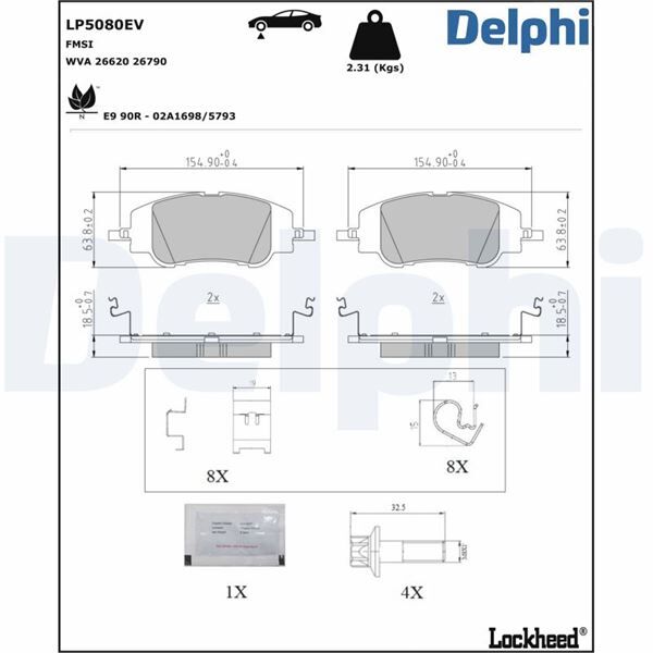 ÖN FREN BALATASI ELEKTRİKLİ CORSA F e 19> MOKKA e 20> 208 19> 2008 19> C4 20> DS3 18> 302mm | OEM:1681371180