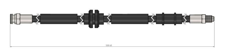 FREN HORTUMU ön 159 05- | OEM:60698794-51780395