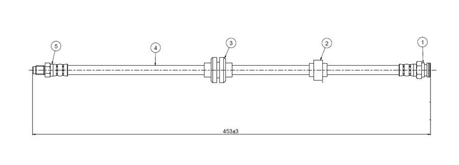 ARKA FREN HORTUMU ALFA ROMEO 166 1998-2007 | OEM:60651567