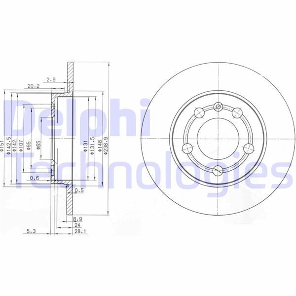 FREN DİSKİ ÇİFTLİ PAKET . DELİKSİZ ARKA AUDI // SKODA // VW; A3. TT // OCTAVIA // BORA. GOLF 1998 > | OEM:1J0615601D