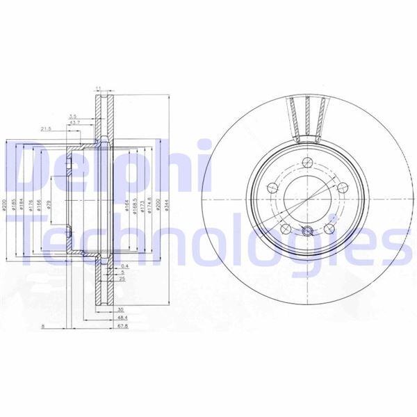 FREN DISKI ON LAND ROVER RANGE ROVER III VOGUE L322 05>12 | OEM:SDB000200