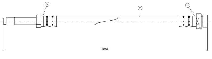 FREN HORTUMU arka Mondeo Station Model 93- | OEM:6758587