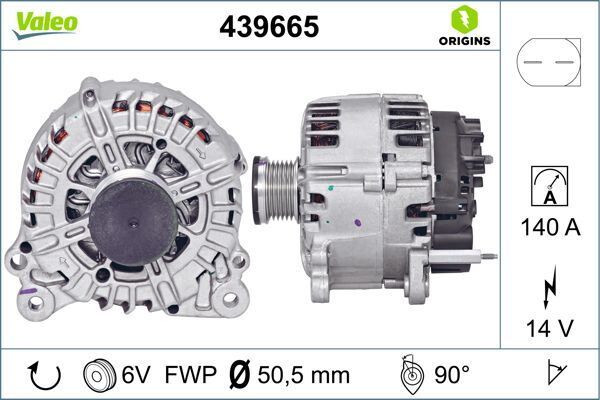 ALTERNATÖR VW GOLF 1.4TSI TG14C027 ALTERNATÖR BİNEK | OEM:03C903023C-03C903025D-03C903025D