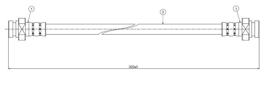 FREN HORTUMU ön Sunny B310 78-82 | OEM:4620389917-4621301A17-4621379917