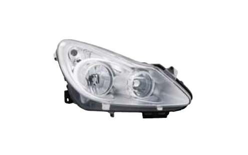 SAĞ FAR KROM OPEL CORSA D 06>14 ELEKTRİKLİ HALOJEN H7 H1 TANIM: EF ADAPTİF HARİÇ | OEM:93189358-1216188