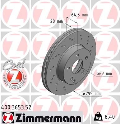 FREN DISKI ON MERCEDES W204 S204 C204 W212 S212 A207 R172 | OEM:A2124211312