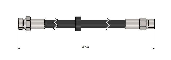 FREN HORTUMU ön GOLF II. GTI. KAT. 19E. 1G1 JETTA II 19E. 1G1. 165 83-91 | OEM:191611701A